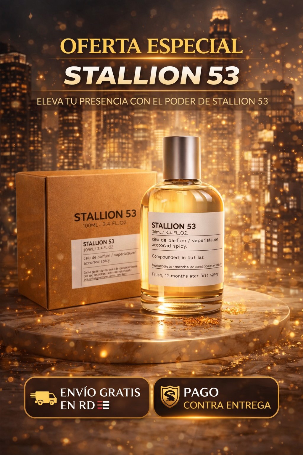 STALLION 53 (100 ML FRAGANCIA 100% ORIGINAL )